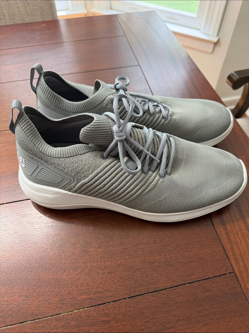 Men's Gray Footjoy Spikeless Golf Shoes